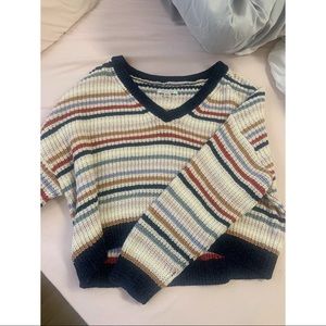 American Eagle Multi Cropped Sweater